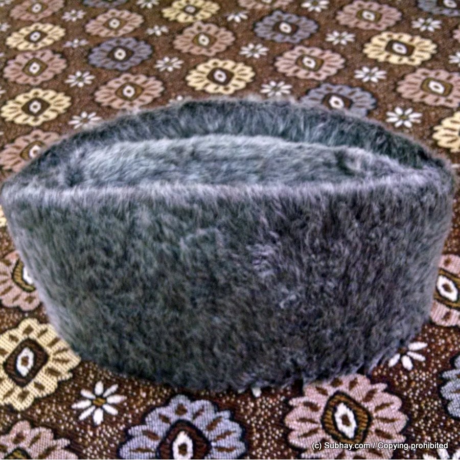 Gray Persian Synthetic Skin (Light Weight) Jinnah / Kerzai Cap D-32